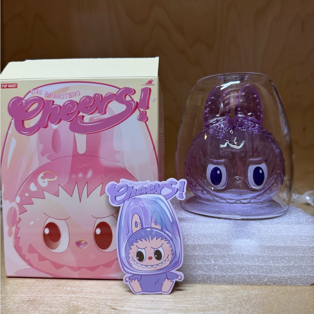 Purple Monster Double-Walled Glass by Pop Mart